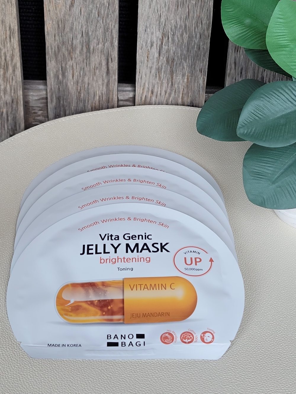 Vita Genic Jelly Mask Brightening (Cream) - Vitamin C Jeju Mandarin